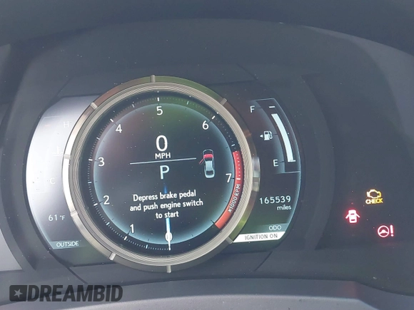2014 Lexus IS 350 with VIN JTHBE1D27E5013784, listed as a IAAI auction lot 41446871 with 165,539 mi miles and . Bid and sale history available at DreamBid. Image 15.