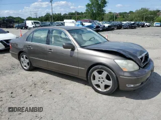 2005 Lexus LS 430 z VIN JTHBN36F355011851, wystawiony jako Copart lot #57488565 z przebiegiem 167 442 mil mil oraz Szkoda całkowita • Salvage title. Historia ofert i sprzedaży dostępna na DreamBid. Obrazek 4.