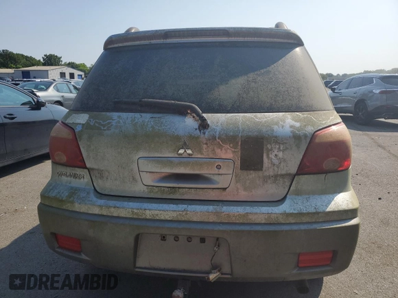 2006 Mitsubishi Outlander LS with VIN JA4LX31F36U028187, listed as a Copart auction lot 65279514 with 0 mi miles and Clean Title. Bid and sale history available at carsss.com. Image 6.