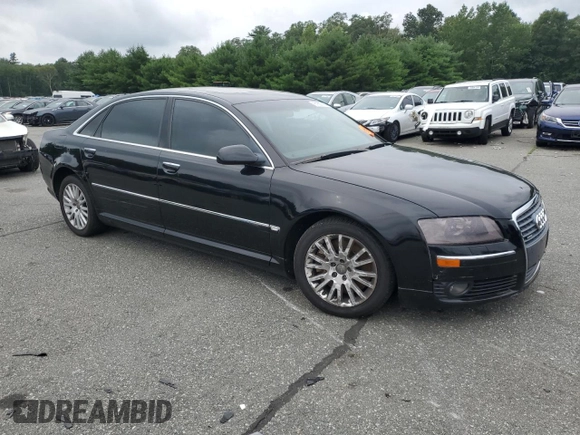 2007 Audi A8 L 4.2L with VIN WAUMV44E77N026086, listed as a Copart auction lot 61807414 with 0 mi miles and Salvage Title. Bid and sale history available at carsss.com. Image 4.