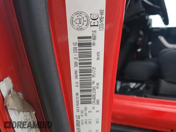 2014 Jeep Wrangler Sahara with VIN 1C4AJWBG0EL316843, listed as a Copart auction lot 53162965 with 60,505 mi miles and Clean Title. Bid and sale history available at DreamBid. Image 12.