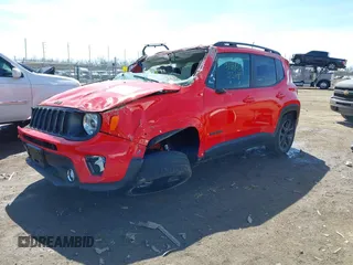 2019 Jeep Renegade Latitude z VIN ZACNJBBB1KPK02773, wystawiony jako IAAI lot #41854668 z przebiegiem 75 840 mil mil oraz . Historia ofert i sprzedaży dostępna na DreamBid. Obrazek 2.