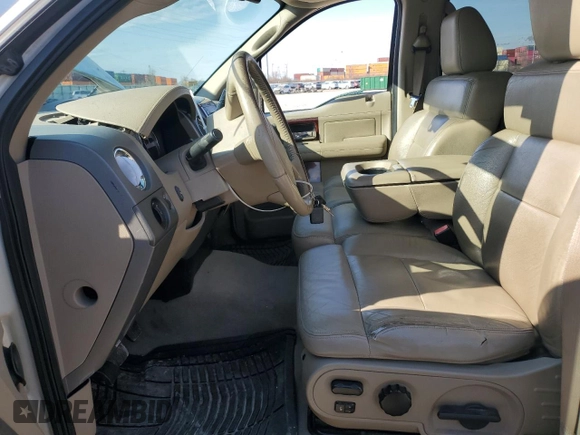 2008 Ford F-150 XLT with VIN 1FTPW12V68FC28864, listed as a Copart auction lot 50833495 with 154,615 mi miles and Salvage title. Bid and sale history available at DreamBid. Image 7.
