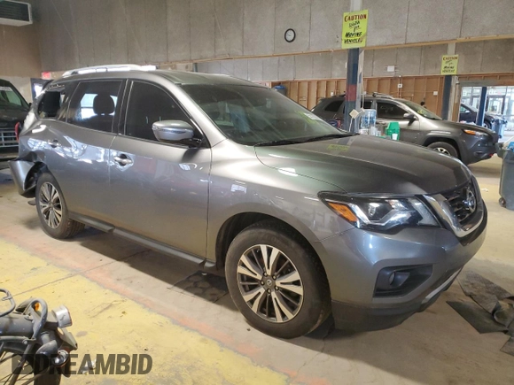 2017 Nissan Pathfinder SV z VIN 5N1DR2MM7HC648330, wystawiony jako Copart lot #52163045 z przebiegiem 138 602 mil mil oraz Szkoda całkowita • Salvage title. Historia ofert i sprzedaży dostępna na DreamBid. Obrazek 4.