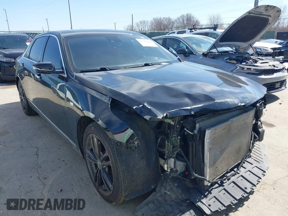 2018 Cadillac CT6 Luxury AWD with VIN 1G6KD5RS2JU153927, listed as a IAAI auction lot 41812028 with 91,364 mi miles. Bid and sale history available at carsss.com. Image 1.
