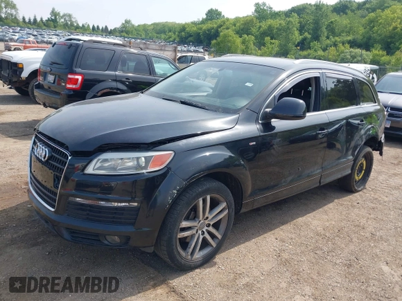 2007 Audi Q7 Premium Plus with VIN WA1EY74L97D030932, listed as a IAAI auction lot 42454256 with 110,871 mi miles and . Bid and sale history available at DreamBid. Image 2.