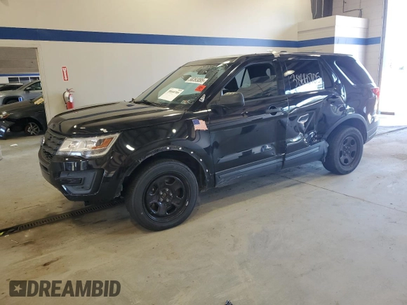 2019 Ford Police Interceptor Utility z VIN 1FM5K8AR9KGB23653, wystawiony jako Copart lot #58393095 z przebiegiem Nie podano mil oraz Tytuł czysty. Historia ofert i sprzedaży dostępna na DreamBid. Obrazek 1.