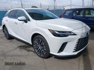 2024 Lexus RX with VIN 2T2BBMCA2RC048595, listed as a IAAI auction lot 42040110 with 9,665 mi miles. Bid and sale history available at carsss.com. Image 1.