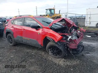 2024 Subaru Crosstrek Wilderness с VIN 4S4GUHU63R3842029, выставлен на аукционе IAAI как лот 41814539 с пробегом 4 170 миль миль и . История ставок и продаж доступна на DreamBid. Изображение 1.