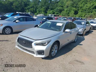 2014 Infiniti Q50 Premium with VIN JN1BV7AR4EM682593, listed as a IAAI auction lot 42581745 with 84,166 mi miles and . Bid and sale history available at DreamBid. Image 2.
