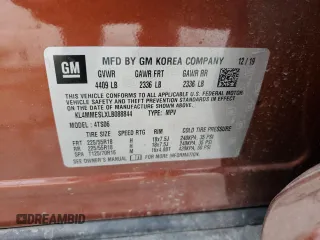 2020 Buick Encore GX Select with VIN KL4MMESLXLB088844, listed as a Copart auction lot 55501914 with 25,917 mi miles and Salvage title. Bid and sale history available at DreamBid. Image 15.