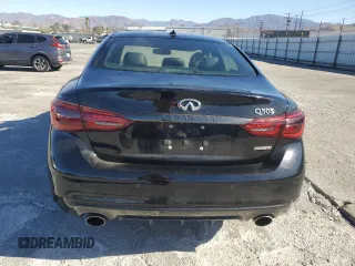 2020 Infiniti Q50 Pure with VIN JN1EV7AP5LM204983, listed as a Copart auction lot 80509274 with 13,029 mi miles and Salvage title. Bid and sale history available at DreamBid. Image 6.