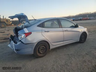 2013 Hyundai Accent GLS with VIN KMHCT4AE9DU477719, listed as a Copart auction lot 88877515 with 143,059 mi miles and Salvage Title. Bid and sale history available at carsss.com. Image 3.