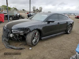 2017 Audi A7 Premium Plus with VIN WAUW3AFC2HN062584, listed as a Copart auction lot 54440163 with 80,486 mi miles. Bid and sale history available at carsss.com. Image 1.