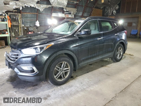 2017 Hyundai Santa Fe 2.4L with VIN 5NMZUDLB1HH013853, listed as a Copart auction lot 62577715 with 65,336 mi miles and Salvage title. Bid and sale history available at DreamBid. Image 1.