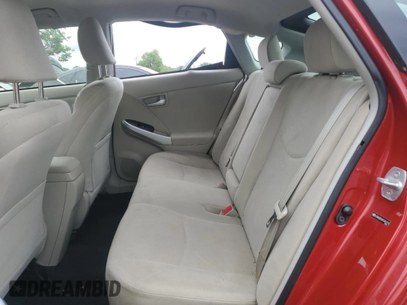 2012 Toyota Prius One z VIN JTDKN3DU8C5401215, wystawiony jako Copart lot #57703315 z przebiegiem 76 326 mil mil oraz Szkoda całkowita • Salvage title. Historia ofert i sprzedaży dostępna na DreamBid. Obrazek 10.