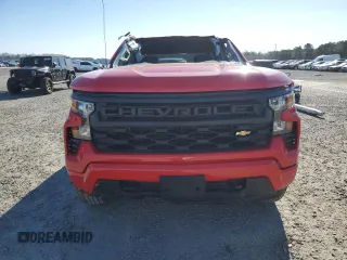 2024 Chevrolet Silverado 1500 Custom with VIN 1GCPABEK9RZ386105, listed as a Copart auction lot 45784925 with 6,080 mi miles and Salvage Title. Bid and sale history available at DreamBid. Image 5.