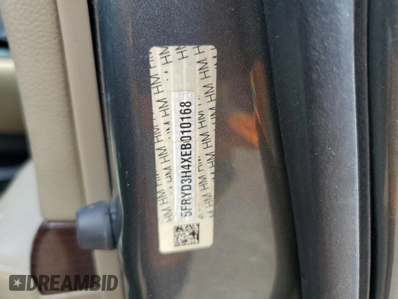 2014 Acura MDX Technology with VIN 5FRYD3H4XEB010168, listed as a Copart auction lot 63021185 with Not provided miles and Salvage title. Bid and sale history available at DreamBid. Image 12.