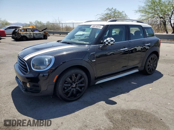 2018 MINI Countryman Cooper z VIN WMZYS7C37J3E08249, wystawiony jako Copart lot #59018245 z przebiegiem 73 472 mil mil oraz Szkoda całkowita • Salvage title. Historia ofert i sprzedaży dostępna na DreamBid. Obrazek 1.
