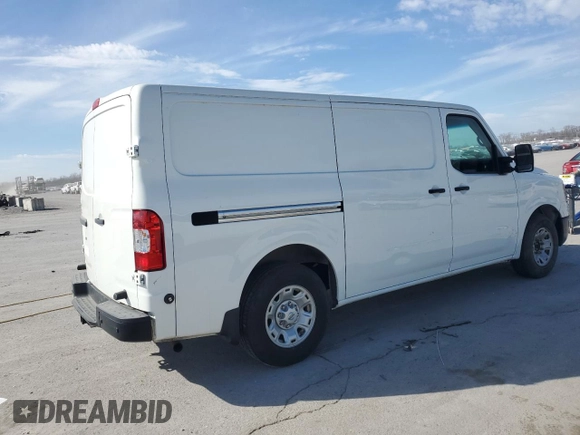 2019 Nissan NV SV with VIN 1N6AF0KY1KN804039, listed as a Copart auction lot 46858085 with 105,479 mi miles and Salvage Title. Bid and sale history available at carsss.com. Image 3.