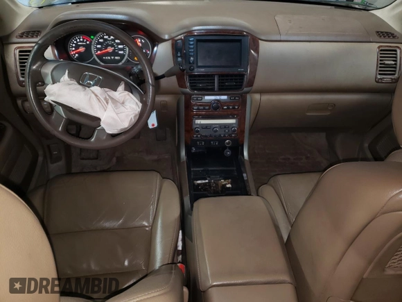 2006 Honda Pilot EX-L with VIN 2HKYF18796H516751, listed as a Copart auction lot 44558685 with 141,576 mi miles and Salvage Title. Bid and sale history available at DreamBid. Image 8.