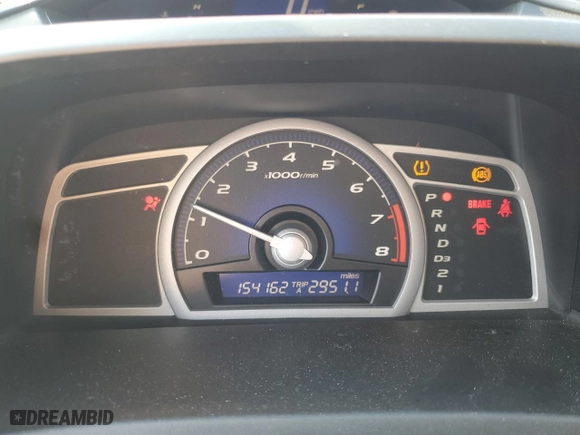 2010 Honda Civic Cpe EX with VIN 2HGFG1B8XAH511521, listed as a Copart auction lot 50965755 with 154,162 mi miles and Salvage Title. Bid and sale history available at carsss.com. Image 9.