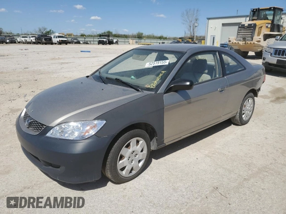 2005 Honda Civic LX with VIN 1HGEM225X5L052595, listed as a Copart auction lot 52519155 with Not Provided miles and Salvage Title. Bid and sale history available at DreamBid. Image 1.