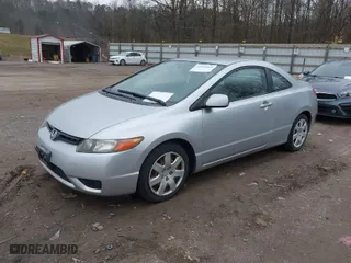 2007 Honda Civic Cpe LX with VIN 2HGFG12607H515620, listed as a IAAI auction lot 41510065 with 155,055 mi miles. Bid and sale history available at carsss.com. Image 2.