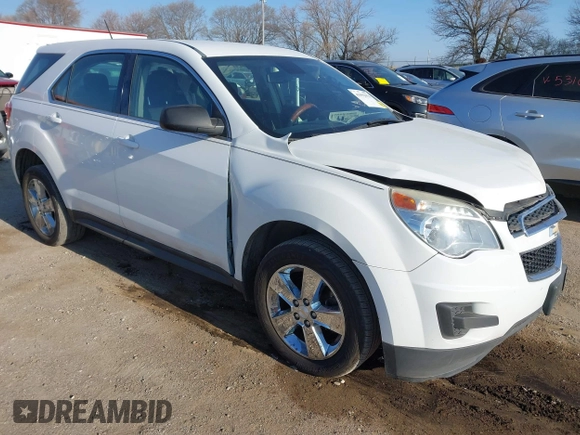 2014 Chevrolet Equinox LS with VIN 2GNALAEK6E6126607, listed as a IAAI auction lot 41992076 with 123,152 mi miles. Bid and sale history available at carsss.com. Image 1.