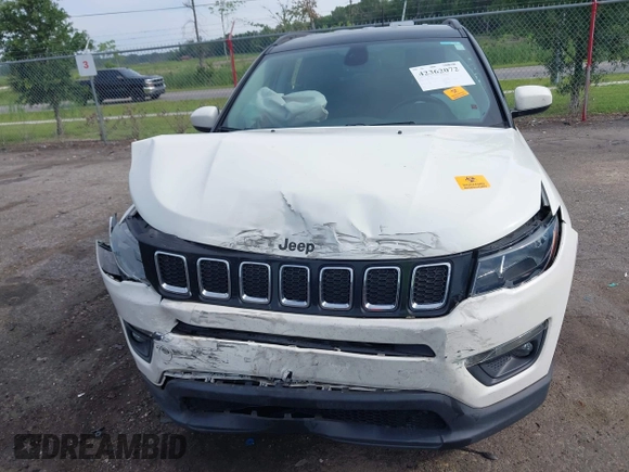 2020 Jeep Compass Latitude с VIN 3C4NJCBB5LT230420, выставлен на аукционе IAAI как лот 42362072 с пробегом 65 713 миль миль и . История ставок и продаж доступна на DreamBid. Изображение 12.