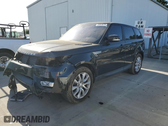 2016 Land Rover Range Rover Sport HSE with VIN SALWR2PF4GA121133, listed as a Copart auction lot 53843675 with 64,635 mi miles and Salvage title. Bid and sale history available at DreamBid. Image 1.
