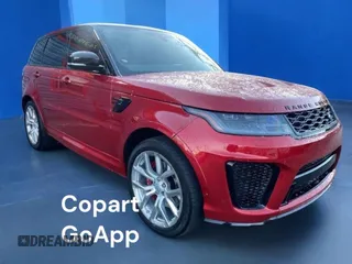 2019 Land Rover Range Rover Sport SVR with VIN SALWZ2SE0KA850XXX, listed as a Copart auction lot 48609505 with 67,838 mi miles and Clean Title. Bid and sale history available at DreamBid. Image 1.