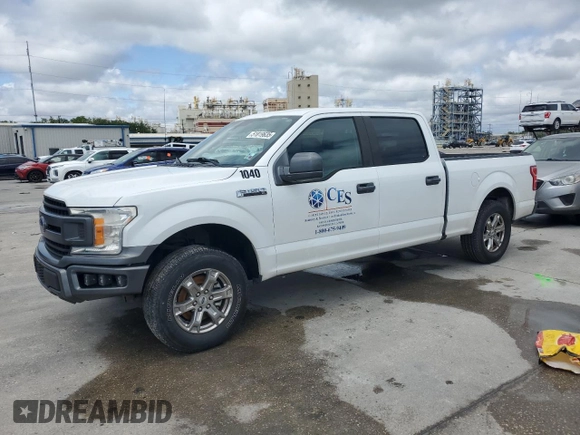 2018 Ford F-150 XL with VIN 1FTEW1CP6JFA19802, listed as a Copart auction lot 51819635 with 65,366 mi miles and Salvage Title. Bid and sale history available at carsss.com. Image 1.