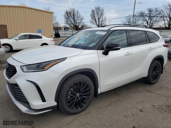 2023 Toyota Highlander L with VIN 5TDKDRBH4PS508354, listed as a Copart auction lot 50916305 with 27,569 mi miles and Salvage Title. Bid and sale history available at carsss.com. Image 1.