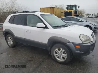 2006 Hyundai Tucson GLS with VIN KM8JN12D56U252660, listed as a Copart auction lot 45330325 with 125,136 mi miles and Salvage Title. Bid and sale history available at carsss.com. Image 4.