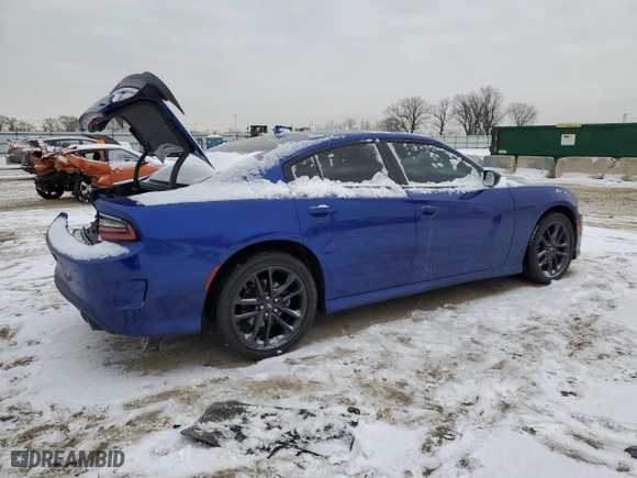 2022 Dodge Charger GT with VIN 2C3CDXMG0NH111575, listed as a Copart auction lot 89256725 with 35,533 mi miles and Salvage Title. Bid and sale history available at carsss.com. Image 3.
