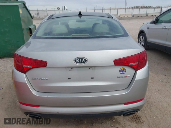 2011 Kia Optima EX with VIN KNAGN4A75B5046848, listed as a IAAI auction lot 41882138 with 81,800 mi miles and . Bid and sale history available at carsss.com. Image 16.