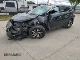 2019 Nissan Murano SL with VIN 5N1AZ2MS7KN131509, listed as a Copart auction lot 51875335 with 126,758 mi miles and Salvage Title. Bid and sale history available at carsss.com. Image 1.