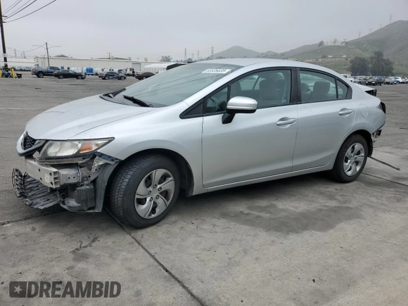 2015 Honda Civic LX with VIN 19XFB2F53FE202026, listed as a Copart auction lot 53326035 with 78,901 mi miles and Salvage Title. Bid and sale history available at DreamBid. Image 1.