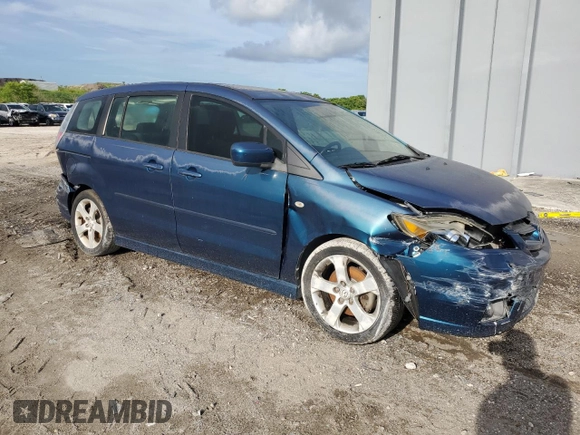 2006 Mazda 5 Sport with VIN JM1CR293860110461, listed as a Copart auction lot 64751654 with 122,154 mi miles and Salvage Title. Bid and sale history available at DreamBid. Image 4.
