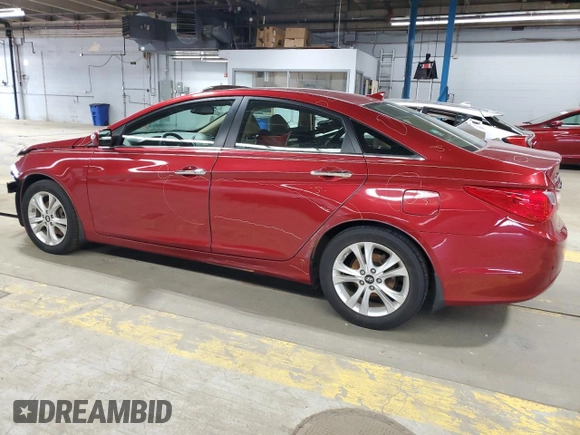 2013 Hyundai Sonata Limited with VIN 5NPEC4AC8DH614803, listed as a Copart auction lot 52021195 with 91,708 mi miles and Salvage Title. Bid and sale history available at DreamBid. Image 2.