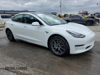 2018 Tesla Model 3 Long Range Battery with VIN 5YJ3E1EA9JF023379, listed as a Copart auction lot 47531895 with 87,613 mi miles and Salvage Title. Bid and sale history available at DreamBid. Image 4.