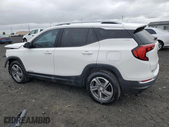 2020 GMC Terrain SLT with VIN 3GKALVEV2LL311292, listed as a Copart auction lot 57262385 with 76,642 mi miles and Salvage title. Bid and sale history available at DreamBid. Image 2.