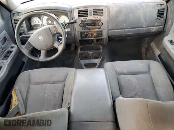 2006 Dodge Dakota SLT with VIN 1D7HE48K46S521050, listed as a Copart auction lot 87286144 with 252,799 mi miles and Salvage Title. Bid and sale history available at DreamBid. Image 8.