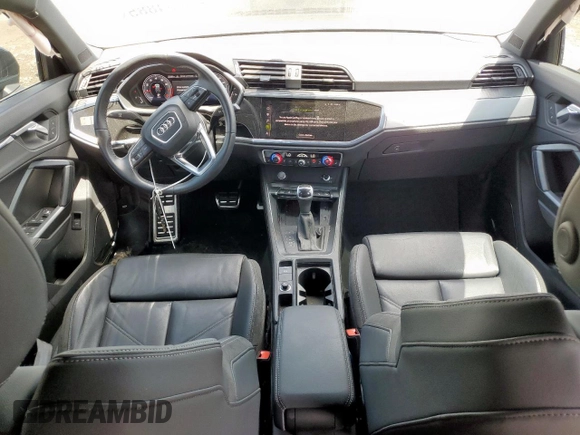 2020 Audi Q3 S line Prestige with VIN WA1FECF33L1043433, listed as a Copart auction lot 61084885 with 58,607 mi miles and Salvage title. Bid and sale history available at DreamBid. Image 8.