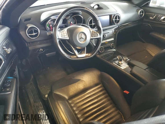 2018 Mercedes-Benz SL 550 with VIN WDDJK7DA5JF054120, listed as a Copart auction lot 61228535 with 50,742 mi miles and Salvage title. Bid and sale history available at DreamBid. Image 8.