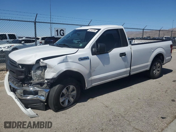 2019 Ford F-150 XL with VIN 1FTMF1CB3KKE81002, listed as a Copart auction lot 48743785 with 119,430 mi miles and Salvage Title. Bid and sale history available at carsss.com. Image 1.