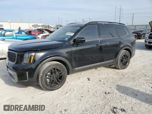 2023 Kia Telluride SX Prestige X-Line with VIN 5XYP5DGCXPG405939, listed as a Copart auction lot 65636844 with 4,598 mi miles and Salvage title. Bid and sale history available at DreamBid. Image 1.