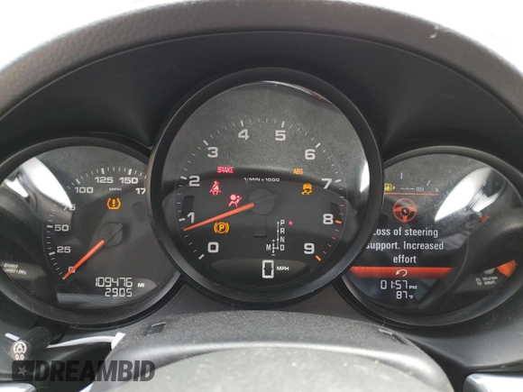 2014 Porsche Cayman с VIN WP0AA2A89EK171004, выставлен на аукционе Copart как лот 59563514 с пробегом 109 476 миль миль и На запчасти • Non repairable. История ставок и продаж доступна на DreamBid. Изображение 9.
