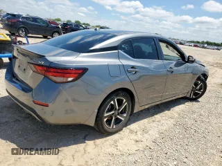 2024 Nissan Sentra SV with VIN 3N1AB8CVXRY217033, listed as a Copart auction lot 58655825 with 21,531 mi miles and Salvage title. Bid and sale history available at DreamBid. Image 3.